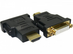Adaptor Sandberg tip DVI-F - HDMI-M negru foto