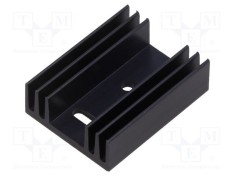 Radiator extrudat cu aripioare TO32 neagră SEIFERT ELECTRONIC 37,5mm x 29mm