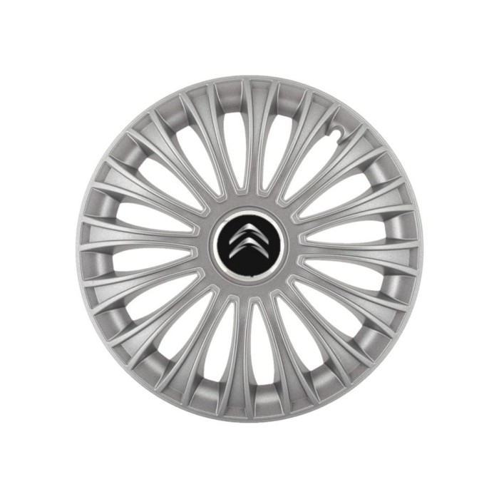 Set 4 capace roti 16 inchi (R16) Dino Gri, Compatibile cu Citroen
