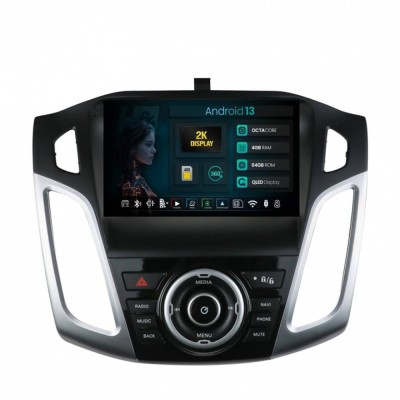 Navigatie 2K Ford Focus 3 (2011-2019) 4GB RAM Android 13 Octacore Slot Sim 4G DSP GPS Wi-FI Carplay Android Auto USB Bluetooth Waze Touchscreen 9.5 In foto
