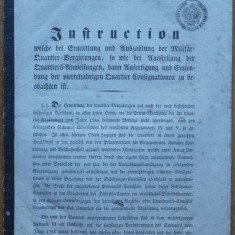 Instructiuni ale Marelui Cartier General al armatei austriece , Sibiu , 1851