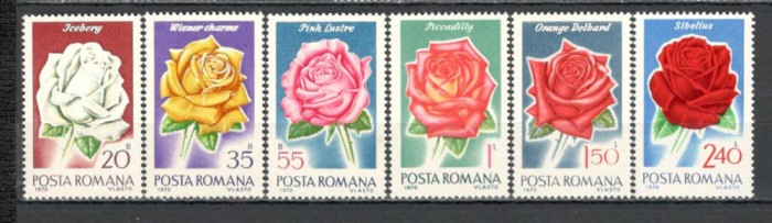 Romania.1970 Flori-Trandafiri XR.639