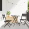 vidaXL Scaun pliabil pentru grădină 2 pcs Antracit 55 x 56.5 x 91cm 42002942