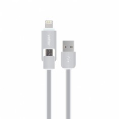 Cablu Vetter Lightning And Micro USB 2 In 1 Cable Grey CAVTLTMIE foto