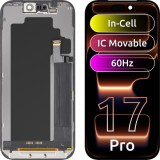 Cumpara ieftin Display cu Touchscreen ZY pentru Apple iPhone 17 Pro, cu Rama, Versiune LCD In-Cell IC Movable, Negru