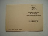 Legitimatie Partidul Crestin al Libertatii si Drepturilor Omului, necompletata, Romania de la 1950, Documente