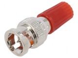Adaptor roșu 3A 35,5mm banană 4mm cu priză BNC mufă 50&Omega; 500V
