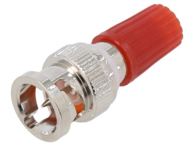 Adaptor roșu 3A 35,5mm banană 4mm cu priză BNC mufă 50&amp;Omega; 500V foto