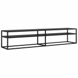 Cumpara ieftin Comoda TV, negru, 200x40x40,5 cm, sticla securizata