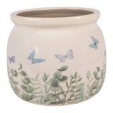 Cumpara ieftin Ghiveci flori ceramica multicolora Fluturasi &Oslash; 16x13 cm