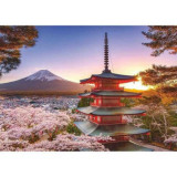 Puzzle Fuji Ciresi Infloriti, 1000 Piese, Ravensburger