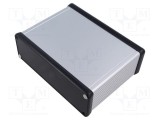 Carcasă HAMMOND 1455 aluminiu gri cu panou ABS 165x120x51,5 mm