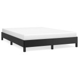 Cumpara ieftin Cadru de pat, negru, 140x200 cm, piele ecologica