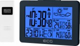 Statie meteo interior-exterior ECG MS 200 Grey, senzor extern fara fir, LCD,