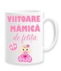 Cana alba personalizata &quot;Viitoare mamica de fetita&quot;, INOVATIX&reg;. 330ml, Oem