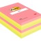 Notes adeziv 102 x 152 mm 100 file neon liniate Post-it 3M