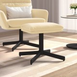 VidaXL Taburet, crem alb, 60x60x36 cm, catifea