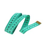 Centimetru clasic de croitorie, ambele fete in cm, 150 cm, verde