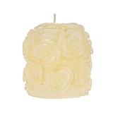 Lumanare decorativa forma Trandafir, 7.5x8 cm, ATU-085429, Oem