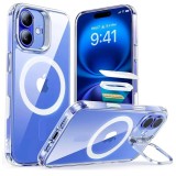 Husa iPhone 16 ESR Classic Hybrid HaloLock Kickstand, transparenta