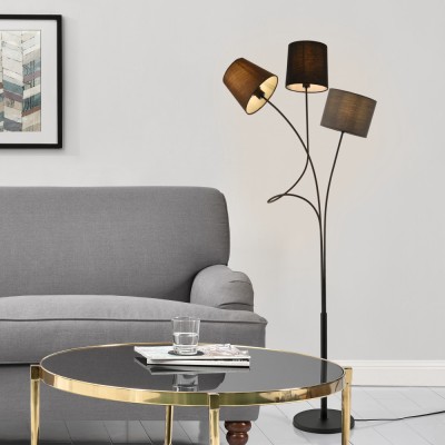 Lampadar Treviso 3 x E14 maro negru gri [lux.pro] HausGarden Leisure foto