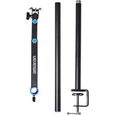 Suport Lampi cu Prindere Birou Amaran Desk Clamp Stand pentru Lampile Amaran Verge foto