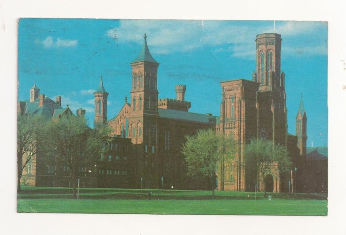 FA30-Carte Postala- SUA - Washington, Smithsonian Institution , circulata 1980