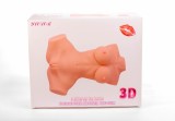 Double Hole 3D III - Masturbator cu s&acirc;ni, anus și vagin