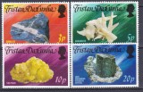 DB1 Tristan da Cunha Cristale Minerale 4 v. MNH