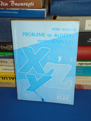 PETRE NACHILA - PROBLEME DE ALGEBRA PENTRU GIMNAZIU , 1995 * foto