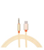 USB-C Tip C Tata la Jack 3.5mm Tata-Culoare Aur, Oem