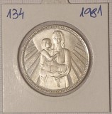 Bulgaria, 25 Leva 1981, KM#134, argint, Mother and Child