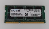 Memorie RAM Laptop, Crucial, 8GB, 2Rx8, DDR3L, PC3L-12800S, 1600MHz, 1.35V, CT102464BF160B.M16FED, CL11, Non-ECC, SODIMM, 204 pini
