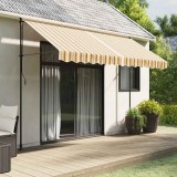 VidaXL P&acirc;nză de rezervă copertină, dungi multicolore, 3,5x2,5 m 367735