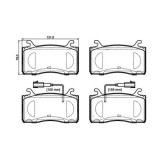 Placute frana Alfa Romeo Giulia (952) 10.15-, Stelvio (949) 12.16-, Fata, BREMBO