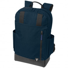 Rucsac Laptop, Everestus, CU, 15.6 inch, 300D poliester cu tarpaulin, albastru, saculet de calatorie si eticheta bagaj incluse foto