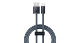 Baseus Cablu USB - Lightning pentru iPhone, 1m, 2,4A, gri (CALD000416)