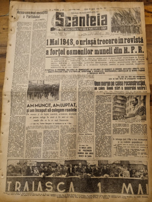 scanteia 6 mai 1948-gheorghiu dej la APACA,demonstratiile de la marea sarbatoare foto
