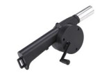 Suflantă manuală pentru grătar, plastic/metal, neagră, Oem