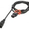 Cablu IEC C13-C14 cu Blocare 2m 10A