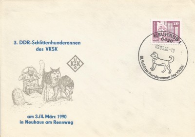 RDG, A treia cursa de sanii trase de caini, Neuhaus, 1990 foto