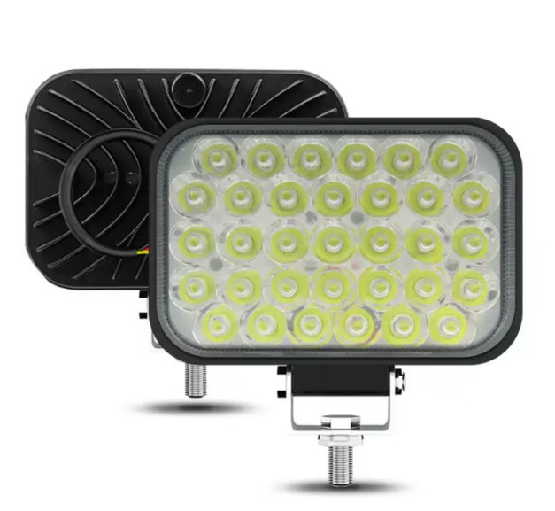 Set 2x Proiectoare LED auto OFF-ROAD 4 inch 99W 33LED, 12V-24V, 6000K, carcasa aluminiu, 8000Lm