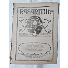 Revista Rasaritul, anul V, nr.29-32/1923 (din cuprins, versuri de V.Militaru)