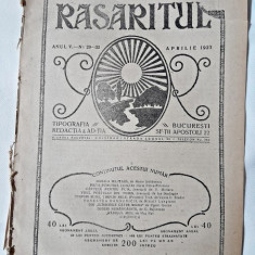 Revista Rasaritul, anul V, nr.29-32/1923 (din cuprins, versuri de V.Militaru)