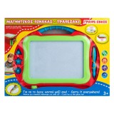 Tabla magnetica de desen cu picioare, 37x28x18 cm, verde si rosie, CMCLASS