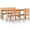 Set mobilier pentru gradina, 4 piese, lemn masiv de tec
