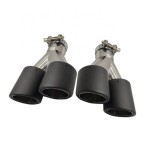 Set 2 Ornamente Toba Auto Universale ALM, Carcasa Carbon, 63.5x89x180mm