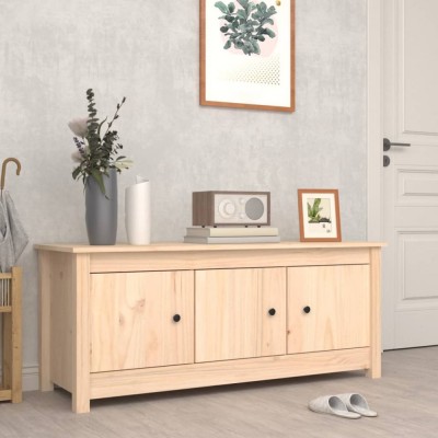 vidaXL Dulap pentru pantofi, 110x38x45,5 cm, lemn masiv de pin foto