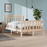 vidaXL Cadru de pat Small Double 4FT, 120x190 cm, lemn masiv