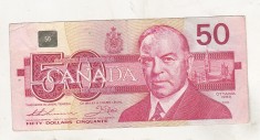 bnk bn Canada 50 dolari 1988 P# 98a Thiessen/Crow - vf